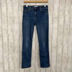 Parker Smith Straight Leg Medium Wash USA Cotton Blend Denim Jeans 6/28
